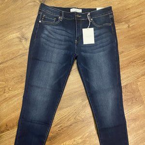 Lime Lush Kancan Los Angeles Dark Wash Mid Rise Super Skinny Jeans 15/31 NWT